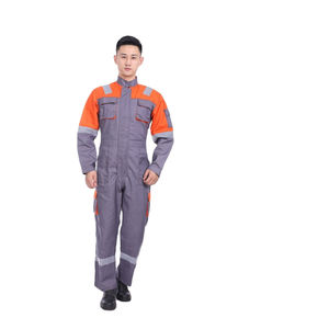 Combinaison en coton haute visibilité respirante pour hommes, vêtements de travail industriels de sécurité réfléchissants résistants à l'eau, uniformes de construction - Product Image 6