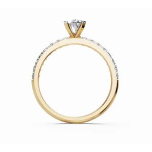 Bague solitaire élégante en diamant de laboratoire en forme de poire, 0,573 ct, or 9 carats, 14 carats, 18 carats, fournisseur OEM en gros - Product Image 4