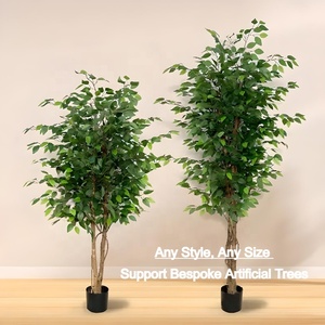 Arbres artificiels modernes élégants de bonsaï de ficus <span class=keywords><strong>d</strong></span>'olivier <span class=keywords><strong>D</strong></span>écor fait sur commande <span class=keywords><strong>d</strong></span>'herbe de PE de soie pour les intérieurs extérieurs élégants de bureau pour des mariages - Product Image 2