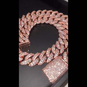 Joyería de Rapero, Plata de Ley 925, Personalizada con Moissanita, Nueva Moda, Cadena Chapada en Oro de 24K de 16 mm, Moissanita Blanca, Estilo Hip Hop - Product Image 2