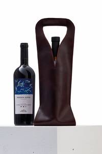 Sac Pour Une Bouteille Mince Esthétique Transporteur Vin Et Whisky Pochette Cadeau Avec Poignée LEB-0042B - Product Image 4