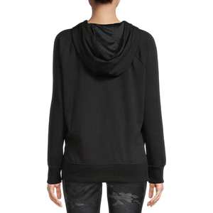 Sweat à capuche long tendance pour femmes, hiver 2025, logo OEM personnalisable, respirant, 100% coton polaire - Product Image 2