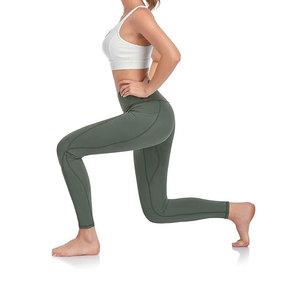 Logotipo personalizado Ropa deportiva Fitness Yoga Pantalones Entrenamiento Medias Gimnasio Push up Leggings sin costuras Cintura alta Yoga Leggings para mujeres - Product Image 6