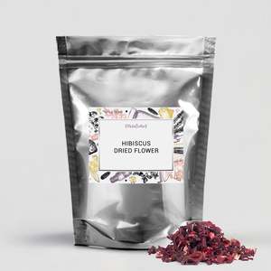 Thé en vrac de fleurs d'hibiscus séchées biologiques certifié ISO, saveur santé et minceur, feuilles fraîches disponibles en vrac, sachet, boîte, tasse - Product Image 2