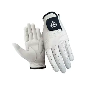 Rutsch fester Leder Golf handschuh Männer Frauen Atmungsaktive Schaffell Soft Grip Custom Golf handschuhe