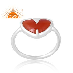 แหวนพลอยโอนิกซ์สีแดงธรรมชาติเงิน925ขายดีเครื่องประดับที่กำหนดเองสำหรับผู้หญิงของขวัญสำหรับผู้หญิงสำหรับเธอ - Product Image 1