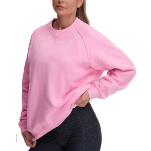 Sweat-shirt oversize en molleton de coton à manches longues pour femme, nouveau style, streetwear pour femme, sweats oversize en vente - Product Image 5
