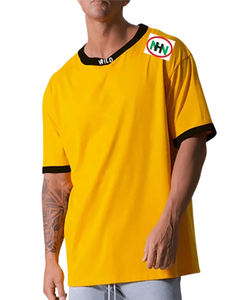 เสื้อยืดผู้ชายไซส์ใหญ่ ผ้าคอตตอนหนานุ่ม พรีเมียม ปี 2026 สีพื้น คอเสื้อแบบพิเศษ พิมพ์โลโก้ตามสั่ง เป็นมิตรกับสิ่งแวดล้อม รับผลิตแบบ OEM ขายส่ง - Product Image 6