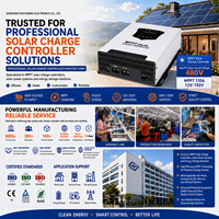 Contrôleur de charge solaire MPPT 480V 120A 12V - 192V universel avec écran tactile pour système solaire hors réseau domestique et camping-car