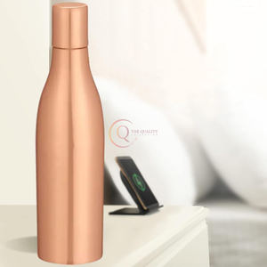 Custom Made Highly Durable <b>Metal</b> Copper <b>Water</b> <b>Bottle</b> with Lid Elegant Designed <b>Metal</b> Copper <b>Bottle</b> for Drinking <b>Water</b> Supplies - Product Image 4