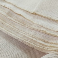 Tissu extensible en soie/coton blanc pur naturel pour les créateurs de vêtements, l'ameublement et les chaussures