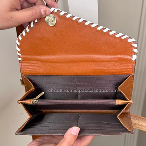 Bolso de hombro tipo bandolera con flecos de gran capacidad de piel de vaca y tarjetero personalizado Conjunto Combinado de 2 piezas para mujer - Product Image 6