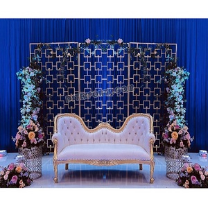 เทียนตกแต่งเวทีงานแต่งงานที่สง่างามเชิงเทียนติดผนังเวทีงานแต่งงานที่สวยที่สุด - Product Image 1