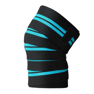 Wholesale Unisex Elastic <b>Knee</b> Wraps High Quality Neoprene Rubber Wrap Top Selling Fitness Powerlifting Equipment Custom Logo - Product Image 3