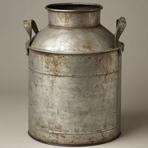 Lata de leche de metal galvanizado de aspecto antiguo con cuerpo duradero, ideal para hogares, granja al aire libre y decoración de cafés - Product Image 3