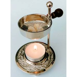 Quemador de incienso de latón ajustable con cuenco, soporte de luz en T con acabado dorado para fragancia aromática para decoraciones de Bar de Hotel en casa - Product Image 3