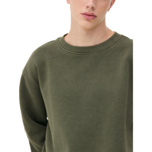 Sudadera de Cuello Redondo para Hombre, Estilo Urbano, 100% Algodón, Felpa Gruesa, Invierno, con Logotipo Personalizado, Hombros Caídos - Product Image 4