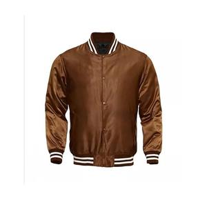 Chaquetas de bombardero de satén Unisex de tamaño adulto, chaquetas universitarias de nailon, chaquetas de bombardero de poliéster de satén impermeables - Product Image 4