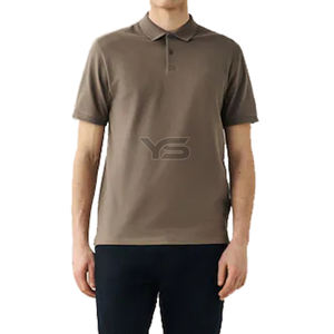 Jersey de Cultura de fiesta transpirable con logotipo bordado personalizado de secado rápido de tela mixta de LICRA de algodón informal para hombre - Product Image 2