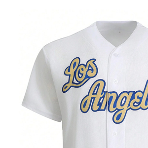 Maillots de baseball personnalisés à col en V, sublimés, à manches courtes, entièrement boutonnés, grande taille, avec nom/numéro personnalisé, faible MOQ - Product Image 3