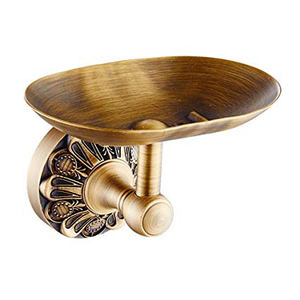 Porte-savon de salle de bain en laiton argenté Porte-savon monté en laiton, porte-savon en métal, porte-savon au design moderne - Product Image 6