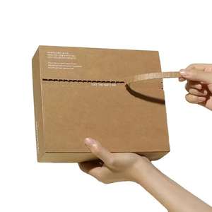 High-End Custom Logo Self-Sealing Corrugated Mailer Carton Recycled Packaging <b>Boxes</b> for Skin Care Cosmetics Embossed Shipping - Product Image 3