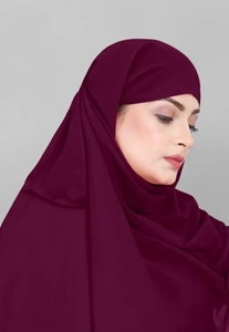 Lightweight Faux Georgette Hijab/Dupatta-High-quality Washable Ethnic Modern Design for Everyday Party Wear Indian/Pakistani - Product Image 4