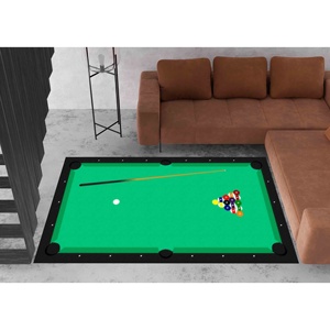 Tapis vert, tapis lavable en machine, tapis imprimé, cadeau pour elle, tapis doux non tissé - Product Image 4