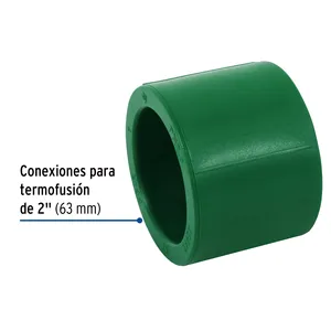 Accoppiamento PPR a 4 unità in 2 '(63mm) FOSET ad alta pressione raccordi a compressione in ottone liscia dimensione 20mm - Product Image 2