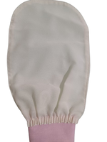 Gant exfoliant turc en soie pour le visage et le corps, pour peaux sensibles/normales, brosses de bain, éponges lavables et durables