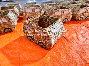 ผู้ผลิต OEM & ODM ตะกร้าพื้นทอจากธรรมชาติ ดีไซน์สปอร์ต สินค้ามาใหม่ ตะกร้าเก็บของเล่นน่ารักจากผักตบชวา สำหรับเด็ก - Product Image 6