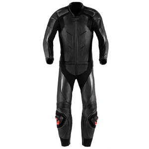 Combinaison de moto en cuir Touring pour homme avec armure imperméable ventilée et CE - Product Image 1