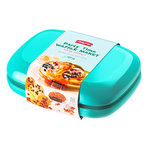 Party Time <b>Waffle</b> <b>Maker</b> 700W Celeste Color Compact Design - Product Image 3