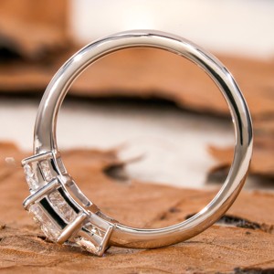 Joyería Fina Clásica Personalizada, Diamante Natural Cultivado en Laboratorio CVD de 1.40ct, Corte Radiante Brillante, Engaste de Puntas en Oro Blanco de 18k, Solitario - Product Image 3