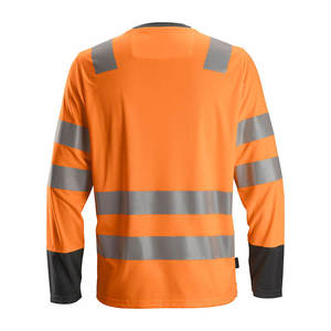 เสื้อยืดแขนยาวสำหรับทำงานผู้ชาย พิมพ์โลโก้ได้ ผลิตจากผ้าผสมคอตตอนและโพลีเอสเตอร์ เหมาะสำหรับงานก่อสร้างและโรงงาน - Product Image 4