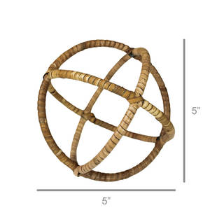 Mesa de centro de ratán abstracto - Product Image 2