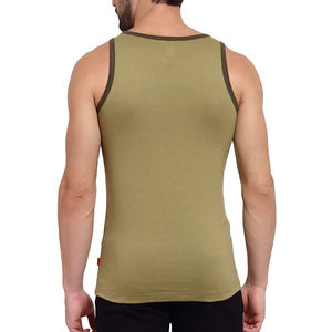 Logo personnalisé 100% coton tricoté chemise sans manches impression numérique couleur unie respirant Gym & Fitness porter des chemises pour hommes - Product Image 6