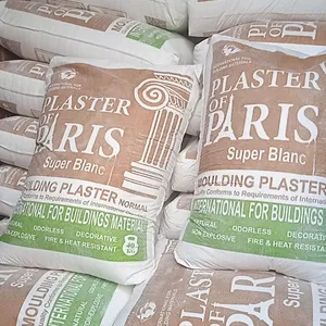 Égypte meilleure qualité plâtre en poudre de gypse de Paris pour le Ghana gypse POP de haute qualité pour le port de Tema