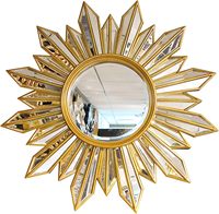 Miroir mural décoratif moderne en métal pour la décoration intérieure du salon, fournisseur en gros