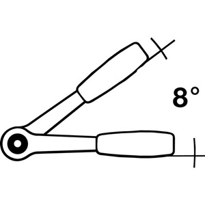 ENDRES TOOLS Llave de Trinquete Reversible de 1/2'' con 45 Dientes, Herramienta Antichispas - Product Image 3