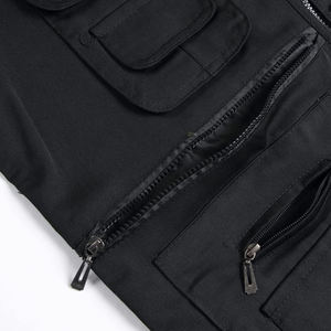 Chaleco Cargo de Lona Transpirable de Alta Calidad, Sin Mangas, Multibolsillos, Hecho de Algodón y Poliéster para Hombre - Product Image 5