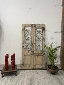 แผงประตูไม้เนื้อแข็งโบราณกรอบเหล็กแกะสลักมือหรูหราทันสมัยสำหรับห้องนอนบ้านห้องนั่งเล่นห้องครัวเฟอร์นิเจอร์กลางแจ้ง - Product Image 2