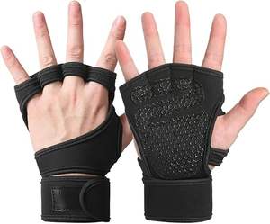 Guantes de Gimnasio Transpirables Antideslizantes de Cuero para Hombres y Mujeres, Guantes Deportivos para Levantamiento de Pesas y Ejercicio - Product Image 6