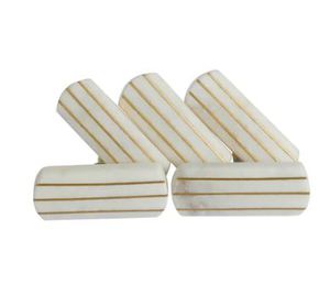 Perilla de gabinete de mármol blanco con base de latón, herrajes decorativos hechos a mano para gabinetes, cajones, decoración única para el hogar de Artisan Craft - Product Image 5