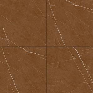 Azulejos de suelo y pared de losa esmaltada pulida de 60x60 cm de Vietnam, mármol marrón oscuro que parecía porcelana, diseño clásico moderno - Product Image 2