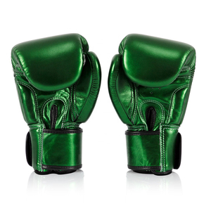 ถุงมือโลหะหนังวัวเงางามสำหรับต่อสู้กับมืออาชีพ - Product Image 6