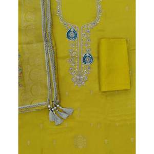 Conjunto de Vestido Elegante y Estiloso con Bordado Festivo para Mujer, Sin Costuras - Product Image 1