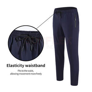Ropa de práctica de alta calidad, pantalones de entrenamiento para hombres, pantalones de entrenamiento rectos de Color sólido a la venta - Product Image 3