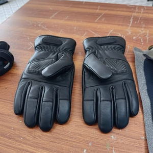 Leather Waterproof Breathable Motocross Motorcycle Riding <b>Gloves</b> <b>Touch</b> <b>Screen</b> UV Protection Non-Slip Full Finger Outdoor Sports - Product Image 5