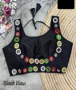 Dernières femmes portent fantaisie miroir travail lourd Fantom soie travail Blouse pour mariage porter sari et lourd Lehenga Choli femmes porter robe - Product Image 1